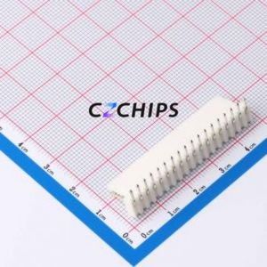 HC-2510-18AW-05 Wire-to-Board Pin Header Bent Lead Through Hole,P=2.54mm Connector 1x18P 2.54mm Right Angle Insert 18P - Product Image 2