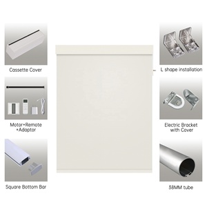 Persianas Motorizadas Inalámbricas Personalizadas para Ventanas, Cortinas Enrollables para Protección Solar, Persianas Enrollables Opacas para Interiores, Oficinas y Comercios - Product Image 2