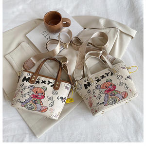 Bolso cruzado de moda para mujer, bolso de mano personalizado con estilo de garabato, bolsos de hombro con hebilla para mujer - Product Image 6