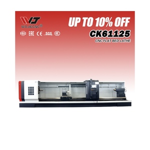 제조업체 도매 CK61125x1000 <span class=keywords><strong>CNC</strong></span> 선반 수동척 GSK FANUC 지멘스 시스템 하드 레일 완전 자동 선반 - Product Image 1