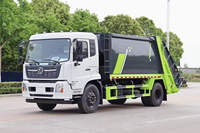 Machines municipales Dumpcart Dongfeng 4x2 16 mètres cubes collecte des déchets compacteur camion à ordures à vendre