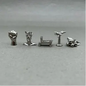 Aangepaste Metalen Miniatuur Hoge Kwaliteit Monopoli Metalen Spelstukken En Metalen Token Fabricage