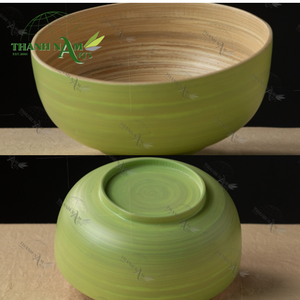 Bol en bambou moderne écologique fait à la main naturel réutilisable bol à riz en bambou filé ensemble Vietnam cuisine vaisselle fournisseur - Product Image 6