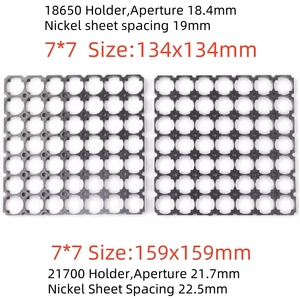 ZOYSUN 21700 Kit de Soporte de Batería Empalmable Ignífugo con Montaje de Soporte Fijo Negro 8X8 9X3 9X6 9X7 9X8 9X9 10X3 10X4 10X5 - Product Image 2