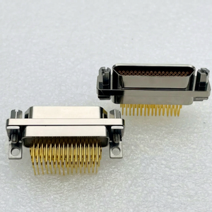 J30J-51ZKW 51 Pin Male Micro Rectangular Connector Plug Crimp Type 1.27mm <b>Grid</b> <b>Metal</b> Shell for PCB Wire to Board - Product Image 1