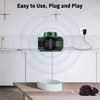 Répulsif Électrique à Ultrasons pour Rats, Souris et Écureuils, à Double Haut-parleur à Ultrasons Puissant pour l'Intérieur