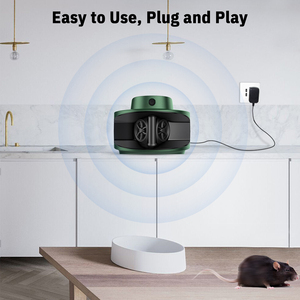 Répulsif Électrique à Ultrasons pour Rats, Souris et Écureuils, à Double Haut-parleur à Ultrasons Puissant pour l'Intérieur - Product Image 5