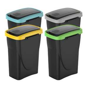 Contenitori per Rifiuti Modulari da 25L con Coperchio a Cerniera per la Raccolta Differenziata - Product Image 1