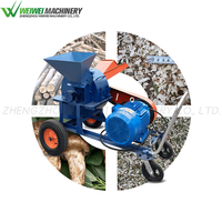 Weiwei Factory Direct Machine à moteur électrique Broyeur de copeaux de bois et machine à granulés avec certification CE