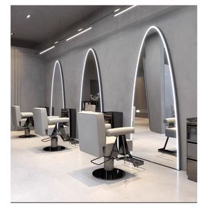 Miroir de maquillage LED moderne Prima avec grossissement 1x/5x et <span class=keywords><strong>simulation</strong></span> de lumière du jour naturelle, design double face pour salle de bain et école - Product Image 2