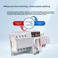 Mini-commutateur de transfert automatique double source CDQ3-63 monophasé 220V 2P/4P 20A 32A 63A de qualité CB fabriqué en Chine