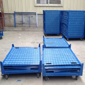<span class=keywords><strong>Caisse</strong></span> de stockage <span class=keywords><strong>industrielle</strong></span> palette pliable empilable en acier métal - Product Image 2
