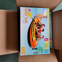 Bateau à ponton en PVC personnalisé pour 3 personnes, bateau rigide pour rivière, camping, voyage, bateau de pêche gonflable pour l'extérieur
