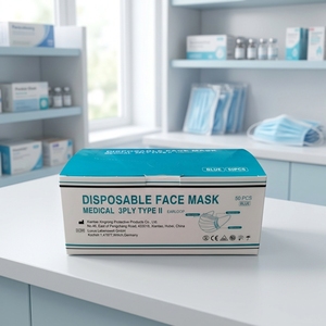 Mascarilla Facial Quirúrgica y Médica Desechable de 3 Capas, No Tejida, con Filtro Melt-Blown, Norma EN14683, para Uso en Adultos - Product Image 3