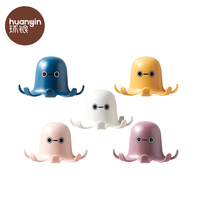 Manteaux en plastique pour enfants, accessoires de décoration, pieuvre, dessin animé coloré, 50 pièces