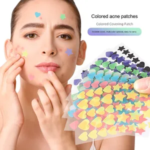 Correcteur d'Acné Invisible PE Coloré, Imperméable et Hypoallergénique en Forme de Macaron Cœur, pour le Visage, les Grains de Beauté et les Soins Personnels de Beauté - Product Image 1