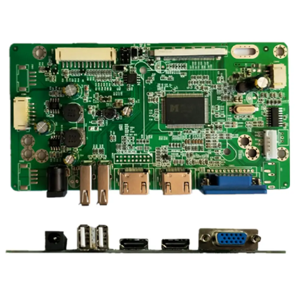 JX-6190-2UHV 4K VB1 Resolusi Layar Input VGA 2 HDMI 2 USB Tft Lcd Board Support untuk 4K Lcd dengan VBYONE