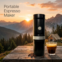 Machine à café expresso française portable entièrement automatique en ABS, 12V, chargement USB Type C, chauffage efficace