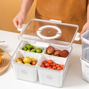 Boîte de <span class=keywords><strong>conservation</strong></span> des aliments en <span class=keywords><strong>plastique</strong></span> pour réfrigérateur Boîte de <span class=keywords><strong>conservation</strong></span> de la fraîcheur de grande capacité Conservateur de légumes de qualité alimentaire - Product Image 1