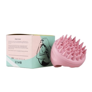Cepillo Masajeador de Silicona para Cuero Cabelludo y Cuerpo con Paja de Trigo, Exfoliante y Desenredante para el Cabello, para Ducha y Champú - Product Image 4