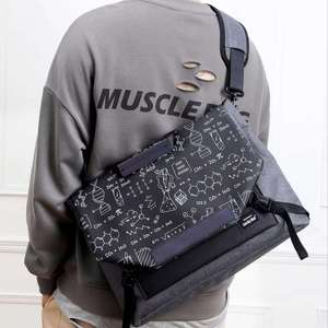 Bolso bandolera para ordenador portátil para mujer, de piel sintética, impermeable, de gran capacidad, para estudiantes, para libros de 13-16 pulgadas - Product Image 1