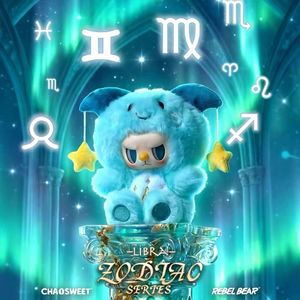 ตุ๊กตาหมี Rebel Bear Zodiac Series ของแท้ 100% แบบกล่องสุ่ม  ตุ๊กตาไวนิลติดพวงกุญแจ 6 ชิ้น/กล่อง  ของตกแต่งกระเป๋าน่ารัก สำหรับทุกวัย - Product Image 2