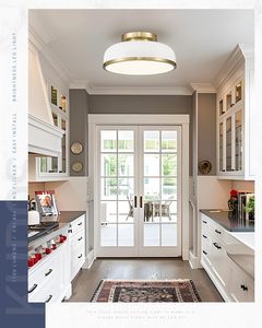 16 inch LED Flush núi trần ánh sáng 5cct mờ hiện đại hình tròn trang trí nội thất Đèn trần cho phòng ngủ hành lang - Product Image 4