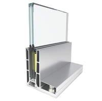 Rampe de balcon moderne en verre trempé sans cadre en aluminium avec panneau en U pour garde-corps d'escalier