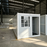 Maisons préfabriquées modulaires portables modernes de 20 pieds et 40 pieds à assemblage rapide, conteneurs pliables pour bureau de chantier