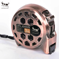 LITTLE ANT Mètres à ruban laser 3-en-1 en acier inoxydable 5m 25ft avec logo personnalisé porte-clés, mesures en pouces et métriques