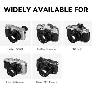 7artisans 35mm F1.2 Mark <span class=keywords><strong>II</strong></span> APS-C objectif principal à grande ouverture pour Micro 4/3 Sony E ZVE10 Fuji FX Canon EF-M M5 M6 M50 <span class=keywords><strong>Nikon</strong></span> <span class=keywords><strong>Z</strong></span> Z5 - Product Image 6
