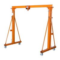 Grue à portique simple et portable de 1 tonne, moteur à engrenages, télécommande sans fil, hauteur de levage de 10 m, Huada Heavy Industry, 1 an