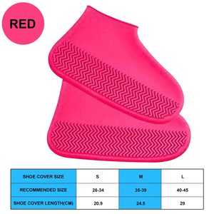 Couvre-chaussures de pluie réutilisables imperméables en silicone pour l'extérieur, couvre-chaussures de marche en latex, couvre-bottes de pluie antidérapants - Product Image 4