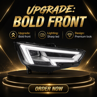 Ensemble de phares LED pour Audi A4 A4L 2017-2019, style haut de gamme avec clignotants