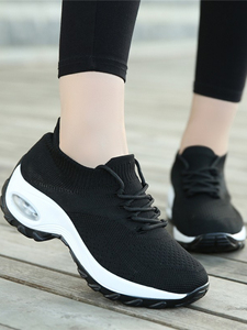 Femmes respirant coussin d'air course baskets volant tissage marche Style chaussures de sport tissu supérieur livraison directe <span class=keywords><strong>pas</strong></span> <span class=keywords><strong>cher</strong></span> prix - Product Image 5