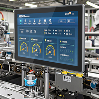 PC Industrial Todo en Uno de 21.5 Pulgadas, Procesador Intel Core I3 I5 I7 X86, Compatible con Linux Ubuntu Android Windows OS, Panel PC con Pantalla Táctil