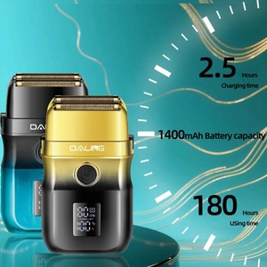 <span class=keywords><strong>Afeitadora</strong></span> profesional <span class=keywords><strong>DALING</strong></span> para hombres con recortadora de patillas Pantalla ultragrande Carga USB Motor de alta potencia - Product Image 5