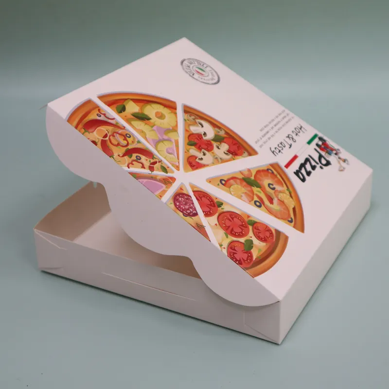 Custom Pizza Box Packaging Logo Printing Cardboard Corrugated Pizza Packing Paper Carton Box