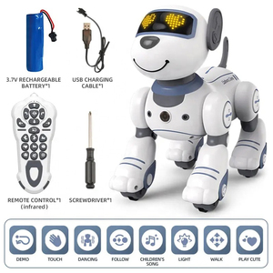 Bildung Intelligente Fernbedienung Roboter Tiers pielzeug <span class=keywords><strong>2</strong></span>.4g Intelligente Programmierung Tanzen Stunt Hundes pielzeug Mit Beleuchtung, Musik - Product Image 6