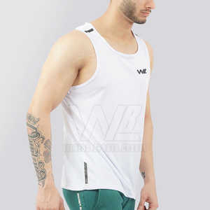 เสื้อกล้ามลำลองผู้ชายผ้าถักระบายอากาศได้ดีผ้าโพลีเอสเตอร์ซักได้ - Product Image 2