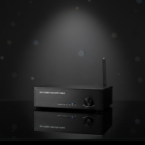 Amplificateur audio stéréo Samtronic, récepteur stéréo mini Hi-Fi 200W double canal, amplificateur de puissance 2.0CH avec HDMI (ARC), optique, coaxial, USB, RCA - Product Image 3