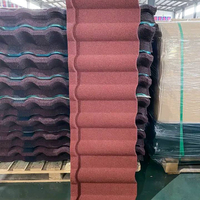 Tuiles de Toiture Métalliques Enduites de Pierre en Gros pour la Construction – Matériaux de Construction Imperméabilisants pour Toitures de Maisons