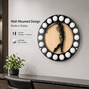 Ready Stock Golf Ball Holder Wall Mounted Decorative Wood <b>Rack</b> Low MOQ for Wholesale Golf Gifts Retail Programs and Collectors - Product Image 3