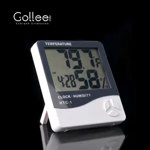 Gollee Label Pribadi Ruang Reptil Dual Lcd Jendela Unggas Mini Dalam Ruangan dan Digital dengan Perekam Min Higrometer Termometer