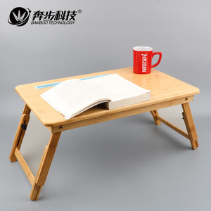 Soporte plegable para ordenador portátil Nan Bamboo, mesa convertible de tamaño pequeño y mediano con ranura para tarjetas o sin ranura para portátiles FT1335 - Product Image 3