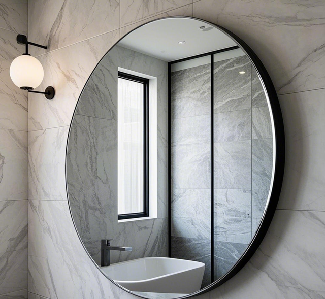 Miroir mural LED 60x90 cm sans cadre, écran tactile, anti-buée, lumière