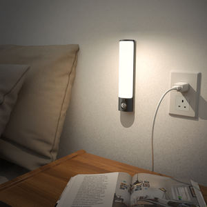 غرفة نوم داخلية Usb قابلة لإعادة الشحن للإضاءة على الحائط درج الأشعة تحت الحمراء ليلة ، خطوة لاسلكية - Product Image 1