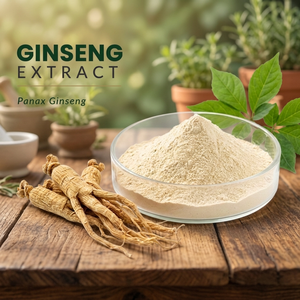 Extracto Herbal de Panax Ginseng en Polvo (60% Ginsenosidos) Probado por HPLC en Envase de Vidrio, Suplemento Dietético de Grado Alimenticio - Product Image 2