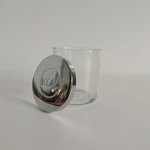 ขวดเทียนเคลือบสีเงินพร้อมฝาปิดสุดหรู - Product Image 1