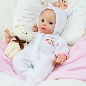 Poupée Bébé Reborn en Silicone Platine Corps Entier de 13 Pouces, Haute Simulation, Lavable, Mignonne, Jouet Réaliste, Nouveau-né Garçon - Product Image 1